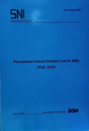 Image of Persyaratan Umum Instalasi Listrik 2000 (PUIL 2000)