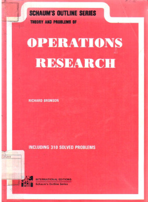 Image of Operations Research: theory and problems (Schaum)